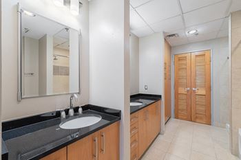 Bathroom with double sinks*